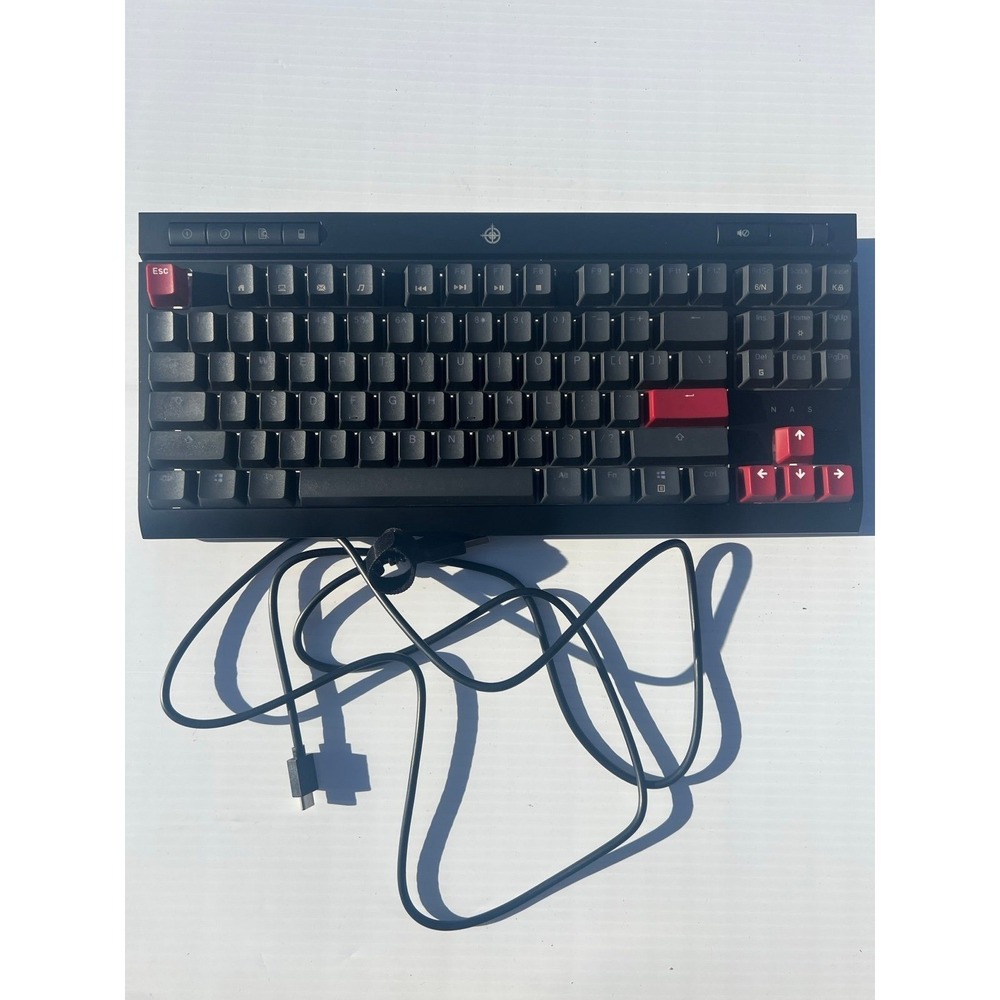 Corsair K65 RGB TKL Mechanical Gaming Keyboard Wired Black Red CH-9000040